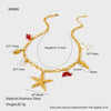 Wholesale 18K Gold Plated Stainless Steel Animal Shaped Cross Chain Pendant Necklace For Women