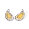 Wholesale 18K Gold Plated Stainless Steel Dropshaped Earrings For Women Fashion Creative Simple
