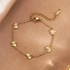 Wholesale 18K Gold Plated Stainless Steel Flower Bracelet And Necklace For Women