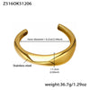 Wholesale 18K Gold Plated Stainless Steel Geometric Flower Heart Cshaped Beveled High Polish Glossy Pendant Bracelet Accessories