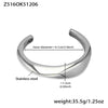 Wholesale 18K Gold Plated Stainless Steel Geometric Flower Heart Cshaped Beveled High Polish Glossy Pendant Bracelet Accessories