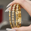 Wholesale 18K Gold Plated Stainless Steel Geometric Pattern Fine Ring Clasp Bracelet Set With 5A Zircon Full Diamond Accessories