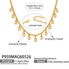 Wholesale 18K Gold Plated Stainless Steel Geometric Zircon Necklace For Women Light Luxury Style