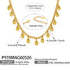 Wholesale 18K Gold Plated Stainless Steel Geometric Zircon Necklace For Women Light Luxury Style