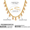 Wholesale 18K Gold Plated Stainless Steel Geometric Zircon Necklace For Women Light Luxury Style