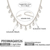 Wholesale 18K Gold Plated Stainless Steel Geometric Zircon Necklace For Women Light Luxury Style