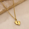 Wholesale 18K Gold Plated Stainless Steel Sun And Foot Shape Pendant Cross Chain For Women And Men