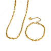 Wholesale 18K Gold Plated Titanium Steel Geometric Cuban Chain Necklace For Women And Couples