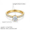 Wholesale 18K Gold Twotone Pig Stone Crown Pattern Electroplated Ring For Women