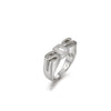 Wholesale 18K Goldplated Copper Zircon Threedimensional Stamp Sos Letter Ring Light Luxury Elegant Nonfading Unisex Jewelry