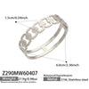 Wholesale 18K Goldplated Geometric Spiral Pattern Stainless Steel Bracelet For Women
