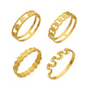 Wholesale 18K Goldplated Geometric Spiral Pattern Stainless Steel Bracelet For Women