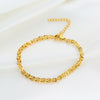 Wholesale 18K Goldplated Geometric Titanium Steel Cuban Chain Bracelet For Women