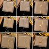 Wholesale 18K Goldplated Long Tassel Bead Chain Necklace With Geometric And Insect Pattern Titanium Steel Round Bead Tassel Pendant For Women