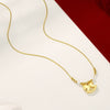 Wholesale 24K Goldplated Titanium Steel Medieval Style Geometric Trojan Horse Necklace For Women