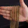 Wholesale Keel Chain Cuban Titanium Steel Chain Geometric Style Electroplated For Men And Women