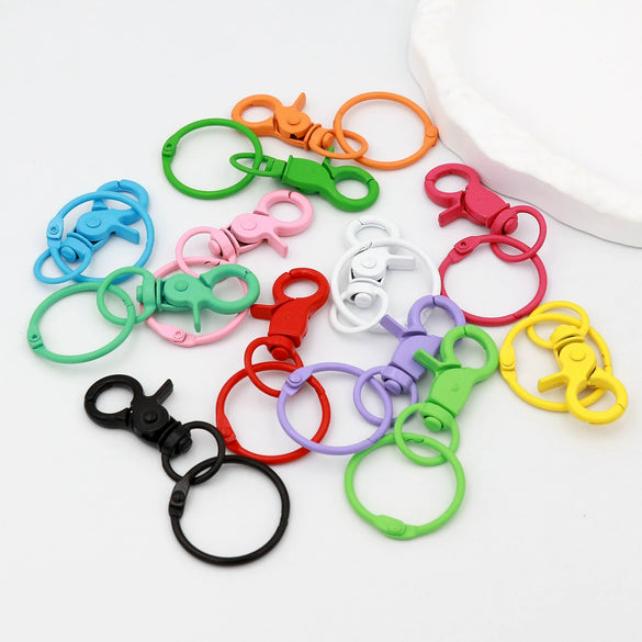Wholesale Key Chain Accessories Zinc Alloy Handmade Painted Pendant Doll Bag Key Ring