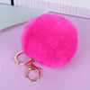 Wholesale Keychain Imitation Rex Rabbit Fur Ball Plush Creative Car And Bag Pendant