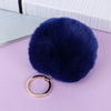Wholesale Keychain Imitation Rex Rabbit Fur Ball Plush Creative Car And Bag Pendant