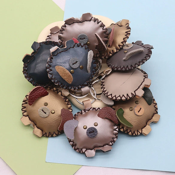 Wholesale Keychain Leather Animal Hand Sewn Retro Trend