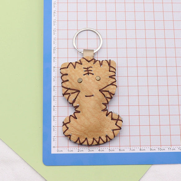 Wholesale Keychain Leather Animal Hand Sewn Retro Trend