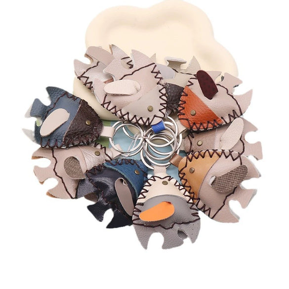 Wholesale Keychain Leather Animal Hand Sewn Retro Trend