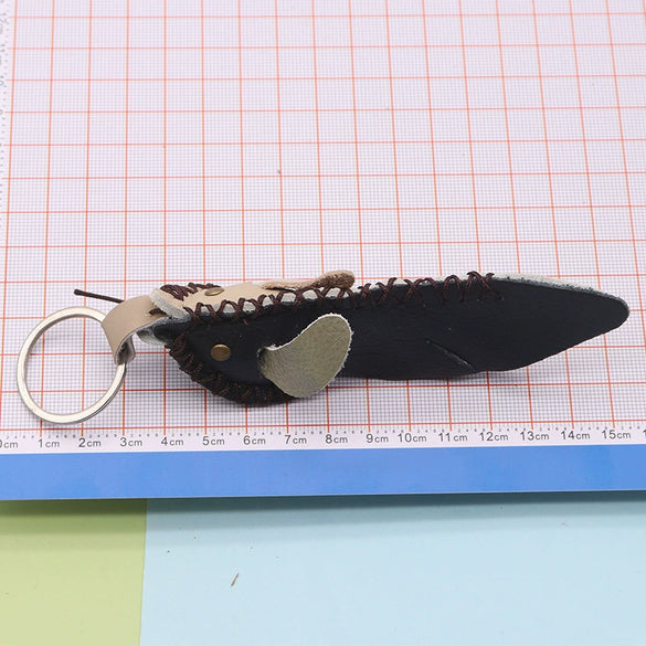 Wholesale Keychain Leather Animal Hand Sewn Retro Trend