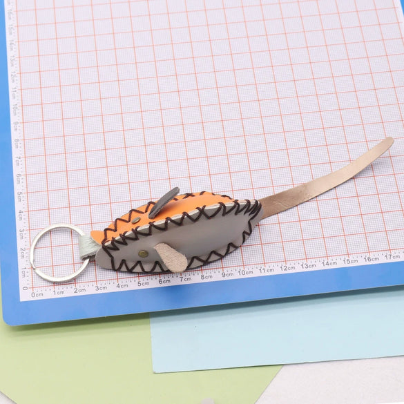 Wholesale Keychain Leather Animal Hand Sewn Retro Trend