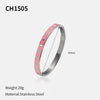 Wholesale Klein Blue Enamel Drip Oil Stainless Steel Bracelet Retro Style Jewelry