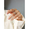 Wholesale Knot Casting Ring Titanium Steel Geometric Electroplating For Women