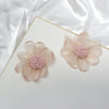 Wholesale Lace Flower Stud Earrings With S925 Silver Needle Fresh Fairy Temperament