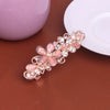 Wholesale Ladies Alloy Flower Rhinestone Cat's Eye Top Clip Hairpin Jewelry With Electroplating