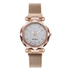 Wholesale Ladies Casual Quartz Watch With Alloy Case Fine Steel Strap And Round Dial Star Design