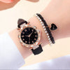 Wholesale Ladies Casual Quartz Watch With Luxury Rhinestone Plate Alloy Case Imitation Leather Strap And Stainless Steel Buckle Round Dial