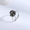 Wholesale Ladies Copper Antiwolf Selfdefense Rotary Opening Ring With Flower Microinlay