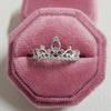 Wholesale Ladies Copper Crown Ring With Electroplating