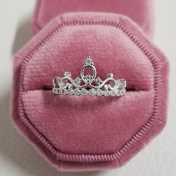Wholesale Ladies Copper Crown Ring With Electroplating