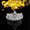 Wholesale Ladies Copper Crown Ring With Electroplating