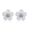 Wholesale Ladies Copper Earrings With Micro Inlaid Zircon Geometric Pattern Electroplating Treatment Plants And Flowers Style