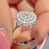Wholesale Ladies Copper Ring With Micro Inlaid Zircon And Geometric Design