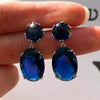 Wholesale Ladies Elegant Geometric Copper Electroplated Earrings
