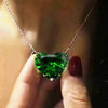 Wholesale Ladies Elegant Heartshaped Copper Love Necklace With Mixed Gem Inlay And Single Zircon