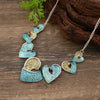 Wholesale Ladies Enamel Geometric Starfish Zinc Alloy Necklace With Paint Oil Processing And Irregular Flower Design