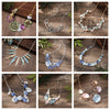 Wholesale Ladies Enamel Geometric Starfish Zinc Alloy Necklace With Paint Oil Processing And Irregular Flower Design