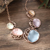 Wholesale Ladies Enamel Geometric Starfish Zinc Alloy Necklace With Paint Oil Processing And Irregular Flower Design