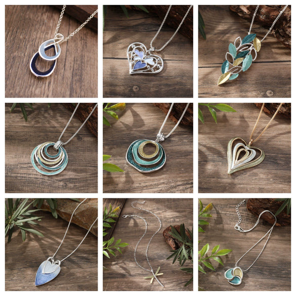 Wholesale Ladies Enamel Geometric Starfish Zinc Alloy Necklace With Paint Oil Processing And Irregular Flower Design