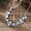 Wholesale Ladies Enamel Geometric Starfish Zinc Alloy Necklace With Paint Oil Processing And Irregular Flower Design