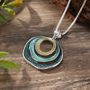 Wholesale Ladies Enamel Geometric Starfish Zinc Alloy Necklace With Paint Oil Processing And Irregular Flower Design