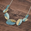 Wholesale Ladies Enamel Geometric Starfish Zinc Alloy Necklace With Paint Oil Processing And Irregular Flower Design