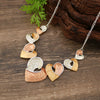 Wholesale Ladies Enamel Geometric Starfish Zinc Alloy Necklace With Paint Oil Processing And Irregular Flower Design